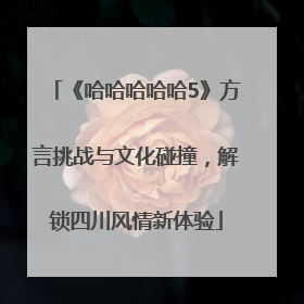 《哈哈哈哈哈5》方言挑战与文化碰撞，解锁四川风情新体验