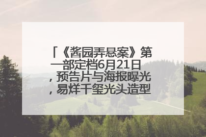 《酱园弄悬案》第一部定档6月21日，预告片与海报曝光，易烊千玺光头造型饰演“周瞎子”
