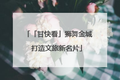 「甘快看」狮舞金城 打造文旅新名片