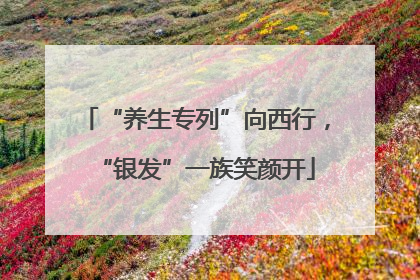 “养生专列”向西行，“银发”一族笑颜开