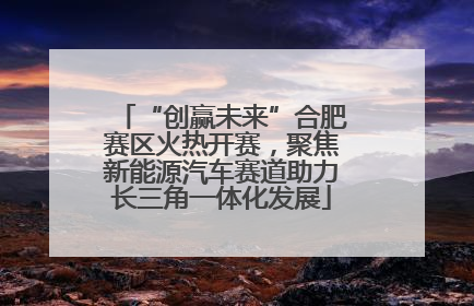 “创赢未来”合肥赛区火热开赛，聚焦新能源汽车赛道助力长三角一体化发展