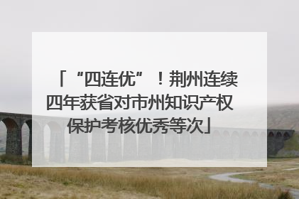 “四连优”！荆州连续四年获省对市州知识产权保护考核优秀等次