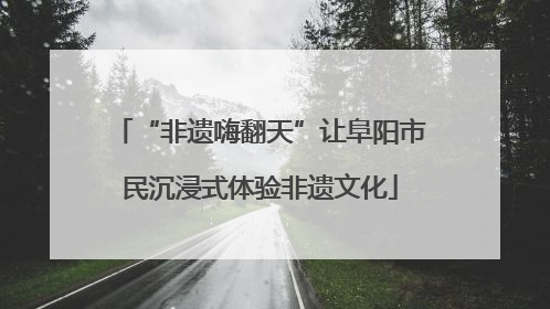 “非遗嗨翻天”让阜阳市民沉浸式体验非遗文化