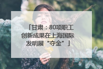 甘肃：80项职工创新成果在上海国际发明展“夺金”