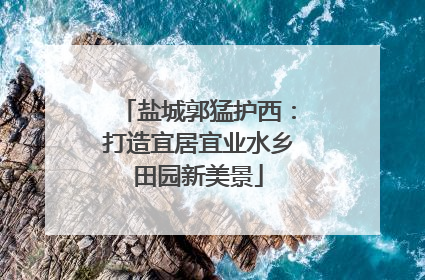 盐城郭猛护西：打造宜居宜业水乡田园新美景