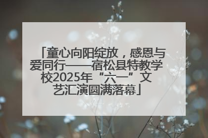 童心向阳绽放，感恩与爱同行——宿松县特教学校2025年“六一”文艺汇演圆满落幕