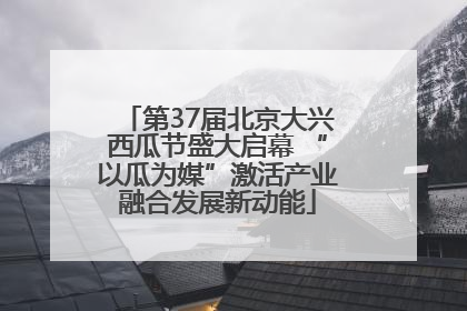 第37届北京大兴西瓜节盛大启幕 “以瓜为媒”激活产业融合发展新动能