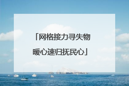 网格接力寻失物 暖心速归抚民心