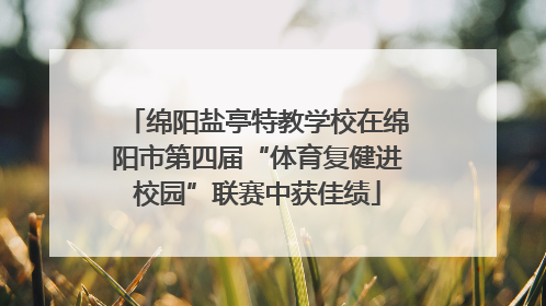 绵阳盐亭特教学校在绵阳市第四届“体育复健进校园”联赛中获佳绩