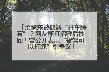 余承东被偶遇“开车睡着”？网友称打招呼后秒回！曾公开表示“智驾可以打盹”引争议