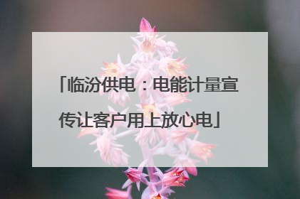 临汾供电：电能计量宣传让客户用上放心电