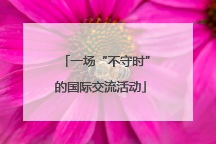 一场“不守时”的国际交流活动