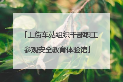 上街车站组织干部职工参观安全教育体验馆