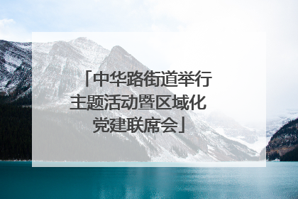 中华路街道举行主题活动暨区域化党建联席会