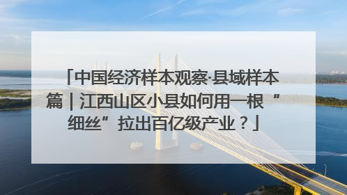 中国经济样本观察·县域样本篇｜江西山区小县如何用一根“细丝”拉出百亿级产业？