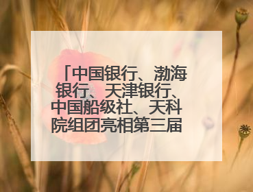 中国银行、渤海银行、天津银行、中国船级社、天科院组团亮相第三届天津国际航运展 输出航运服务“中国方案”
