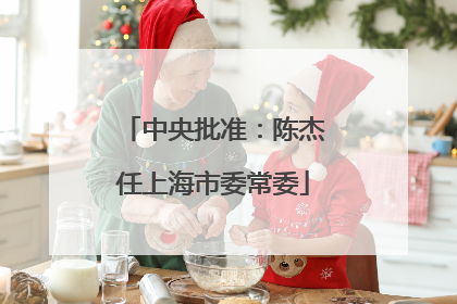 中央批准：陈杰任上海市委常委