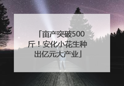 亩产突破500斤！安化小花生种出亿元大产业