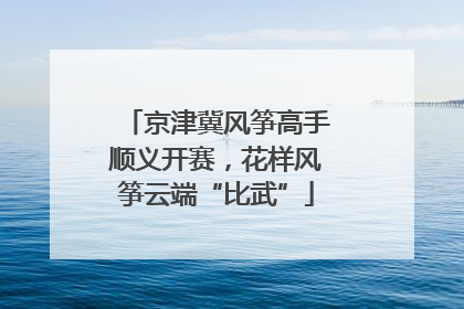 京津冀风筝高手顺义开赛，花样风筝云端“比武”