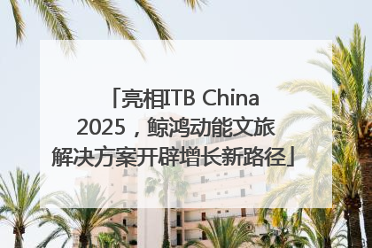亮相ITB China 2025，鲸鸿动能文旅解决方案开辟增长新路径