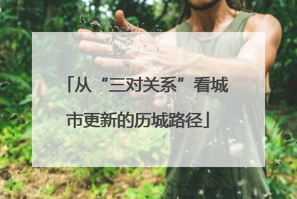 从“三对关系”看城市更新的历城路径