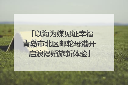 以海为媒见证幸福 青岛市北区邮轮母港开启浪漫婚旅新体验