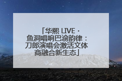 华熙 LIVE・鱼洞唱响巴渝韵律：刀郎演唱会激活文体商融合新生态