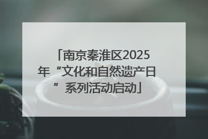 南京秦淮区2025年“文化和自然遗产日”系列活动启动