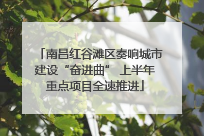 南昌红谷滩区奏响城市建设“奋进曲” 上半年重点项目全速推进