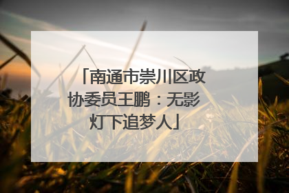 南通市崇川区政协委员王鹏：无影灯下追梦人