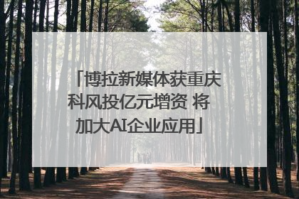 博拉新媒体获重庆科风投亿元增资 将加大AI企业应用