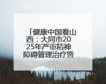 健康中国看山西：大同市2025年严重精神障碍管理治疗暨精神卫生质量控制中心工作培训班开班