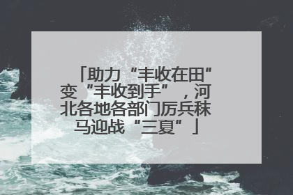 助力“丰收在田”变“丰收到手”，河北各地各部门厉兵秣马迎战“三夏”