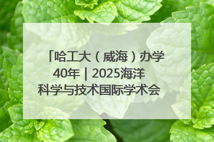 哈工大（威海）办学40年｜2025海洋科学与技术国际学术会议在威海召开