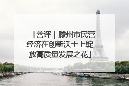善评｜滕州市民营经济在创新沃土上绽放高质量发展之花