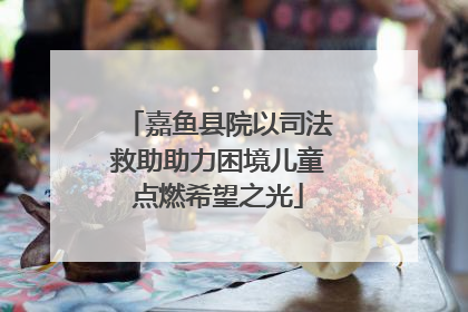 嘉鱼县院以司法救助助力困境儿童点燃希望之光