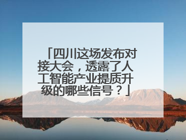 四川这场发布对接大会，透露了人工智能产业提质升级的哪些信号？