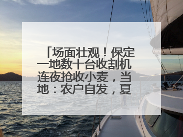 场面壮观！保定一地数十台收割机连夜抢收小麦，当地：农户自发，夏收工作基本完成
