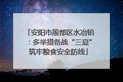 安阳市殷都区水冶镇：多举措备战“三夏” 筑牢粮食安全防线
