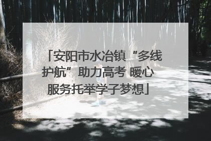 安阳市水冶镇“多线护航”助力高考 暖心服务托举学子梦想