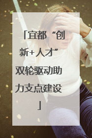 宜都“创新+人才”双轮驱动助力支点建设