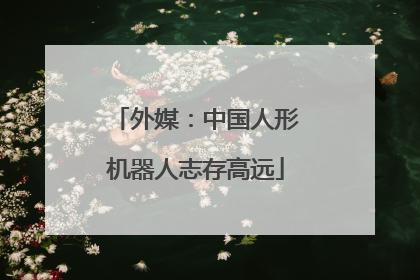 外媒：中国人形机器人志存高远
