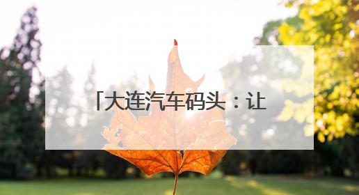 大连汽车码头：让国产商品车外贸跑出全球“加速度”