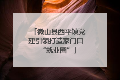 微山县西平镇党建引领打造家门口“就业圈”