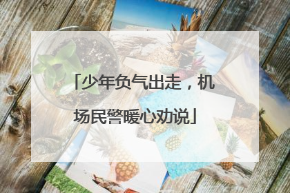 少年负气出走，机场民警暖心劝说