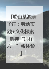崂山茶源亲子行：劳动实践+文化探索 解锁“别样六一”新体验