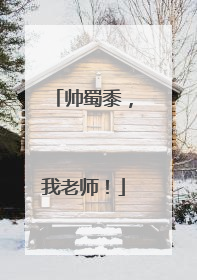 帅蜀黍，我老师！