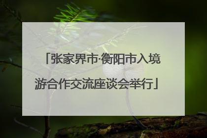 张家界市·衡阳市入境游合作交流座谈会举行
