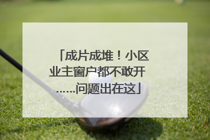 成片成堆！小区业主窗户都不敢开……问题出在这