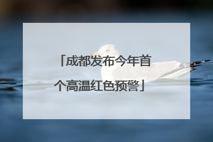 成都发布今年首个高温红色预警
